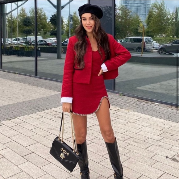 ZARA 2 Pieces Blazer + Dress - Picture 2 of 12